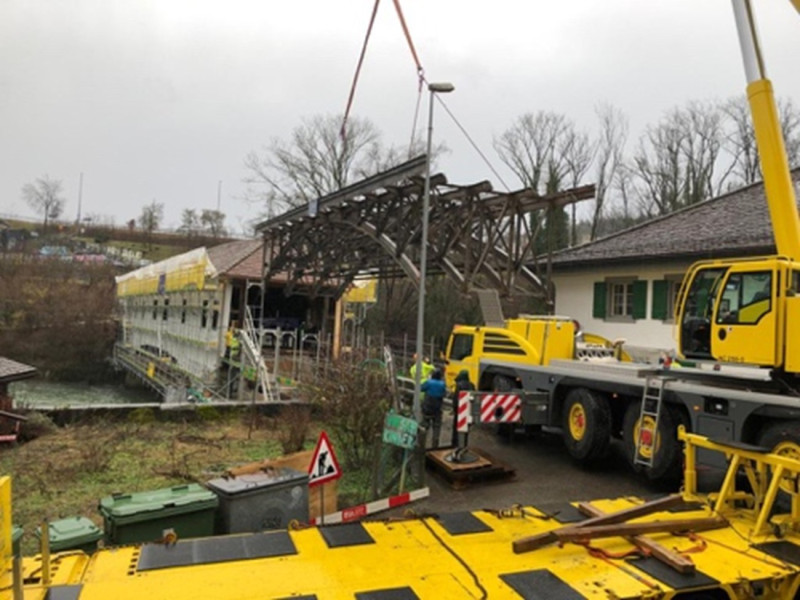 Stahlbrücke Kloster Wettingen